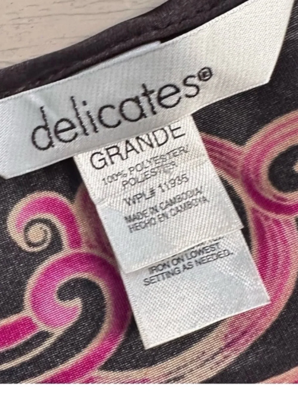 Vintage satin floral nightgown lingerie Delicates women’s large - Picture 3 of 3